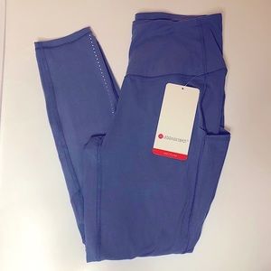 Denim Blue/Purple High Waist Leggings